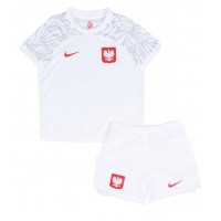 Polen Hjemmebanesæt Børn VM 2022 Kortærmet (+ Korte bukser)